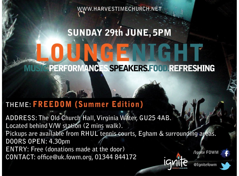 LOUNGE NIGHT- FREEDOM Edition, June 29th 2014.
